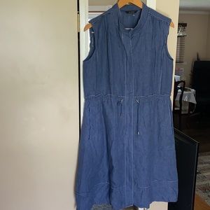 SHESMISS Linen Dress with Side pockets